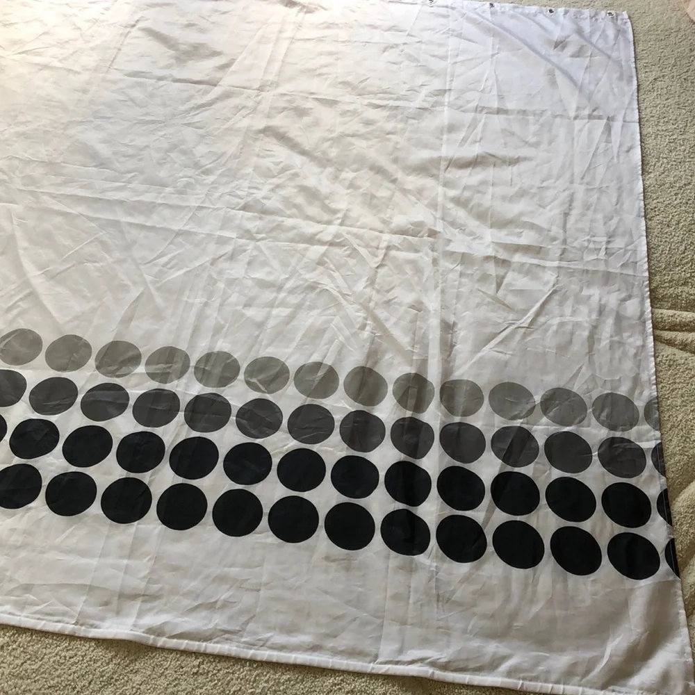 Kennedy Home Collection modern microfiber shower curtain